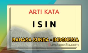 Arti kata isin dalam kamus bahasa Sunda
