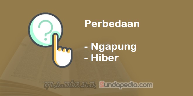 Bedanya Hiber dan Ngapung dalam Bahasa Sunda